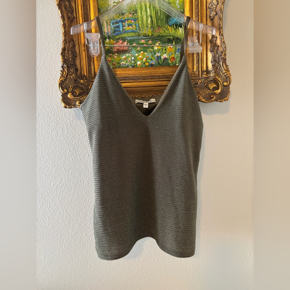 NWT Express Green Sparkly Ribbed Camisole